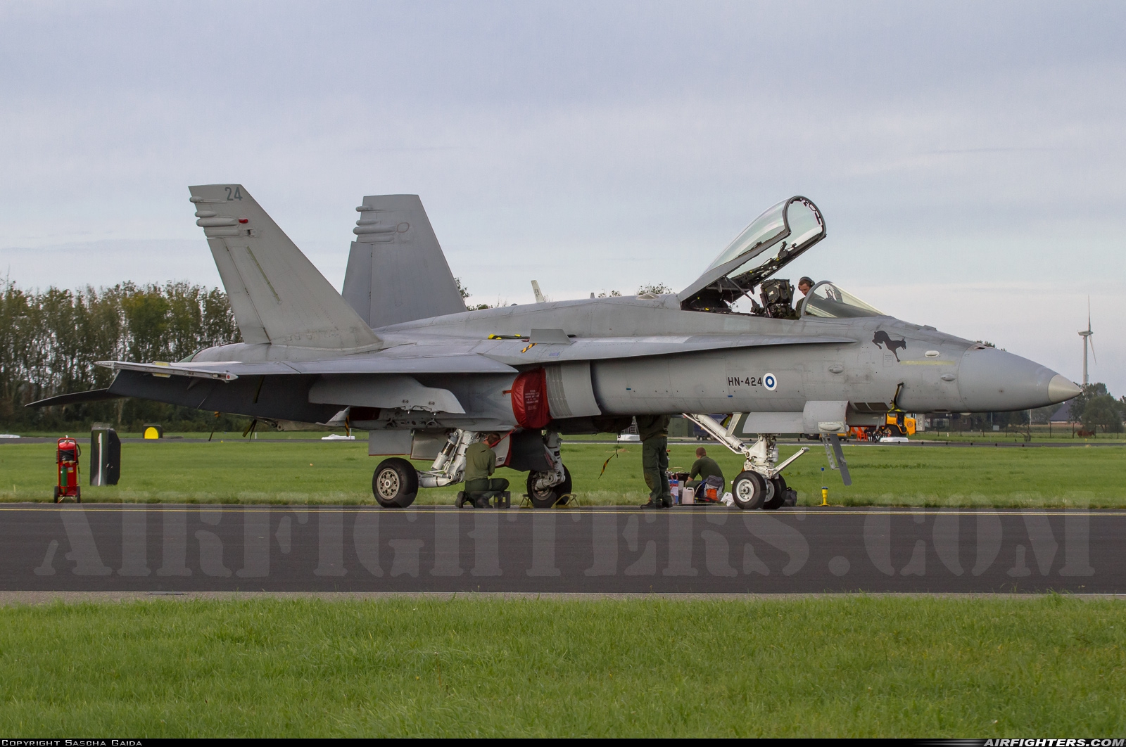 Finland - Air Force McDonnell Douglas F/A-18C Hornet HN-424 at Leeuwarden (LWR / EHLW), Netherlands