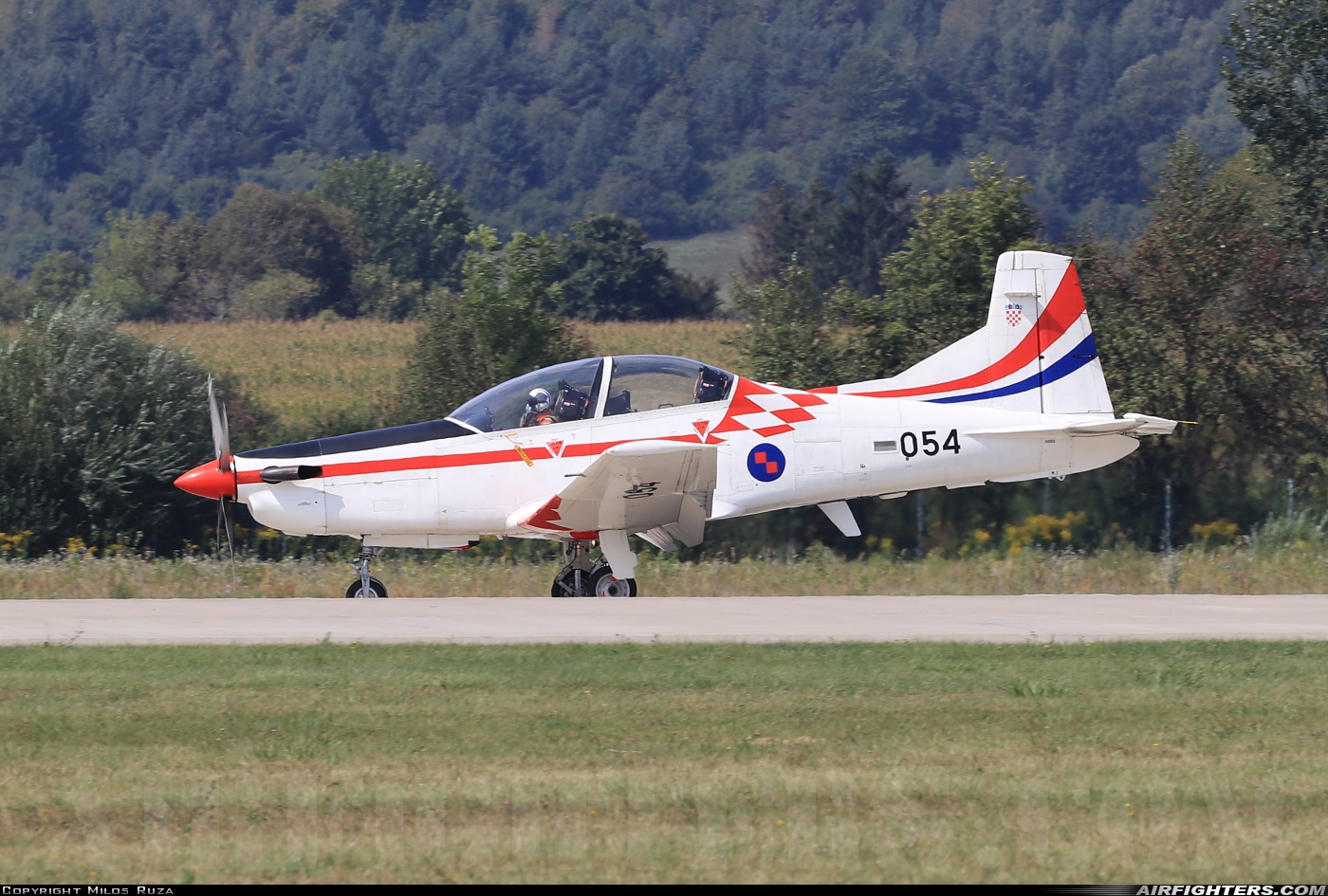 Croatia - Air Force Pilatus PC-9M 054 at Sliac (LZSL), Slovakia