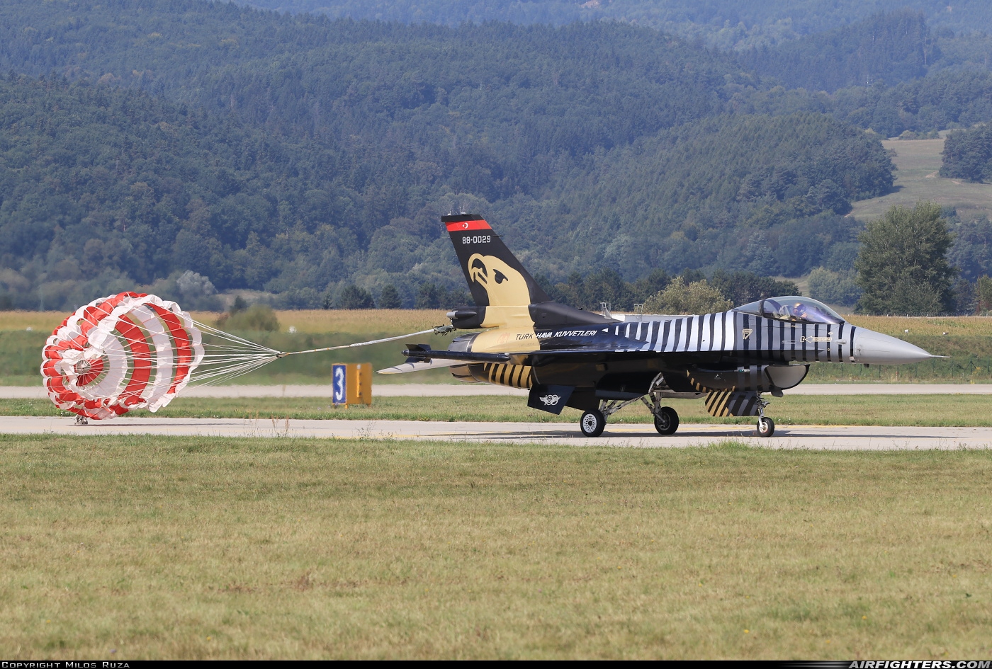Türkiye - Air Force General Dynamics F-16C Fighting Falcon 88-0029 at Sliac (LZSL), Slovakia