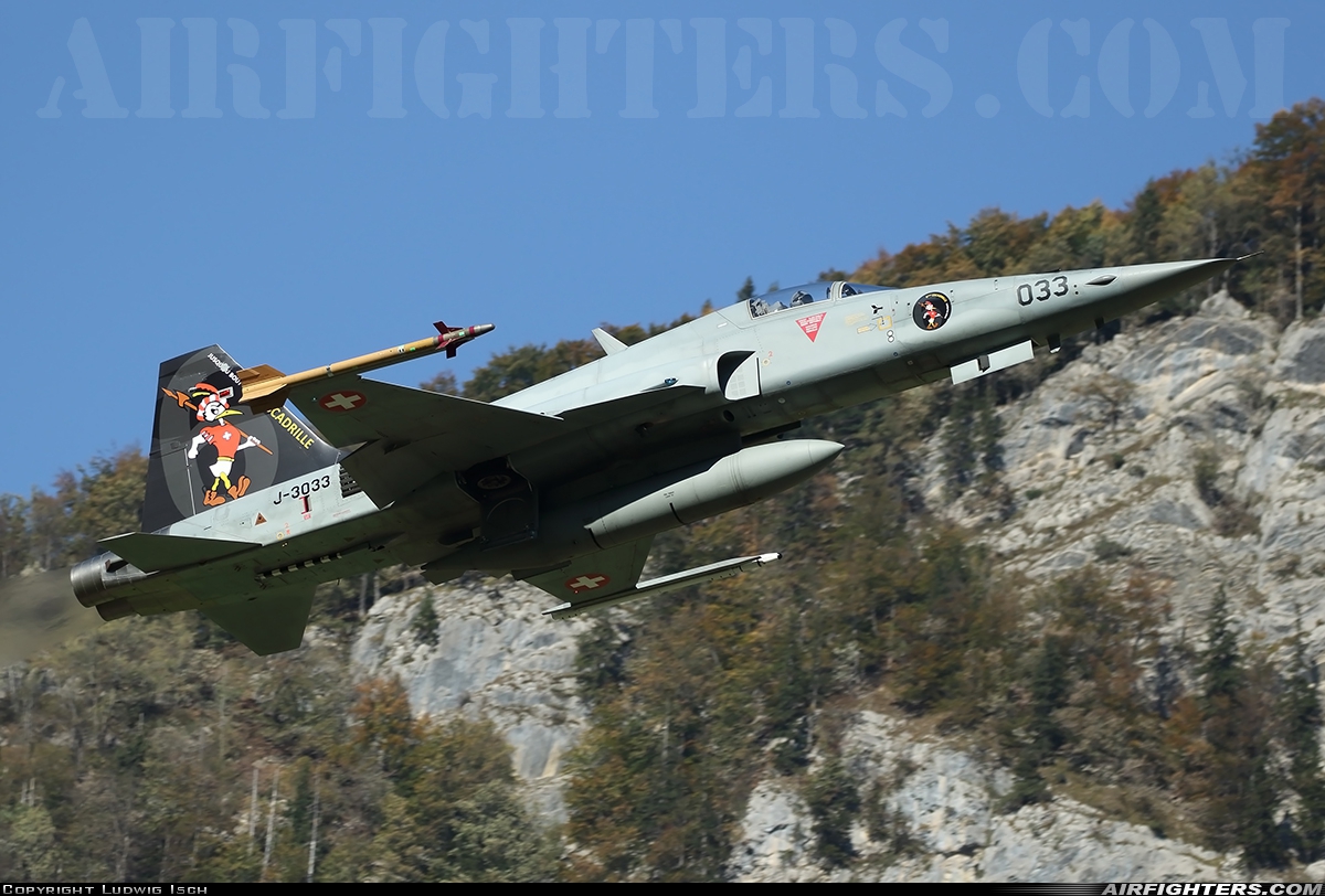 Switzerland - Air Force Northrop F-5E Tiger II J-3033 at Meiringen (LSMM), Switzerland