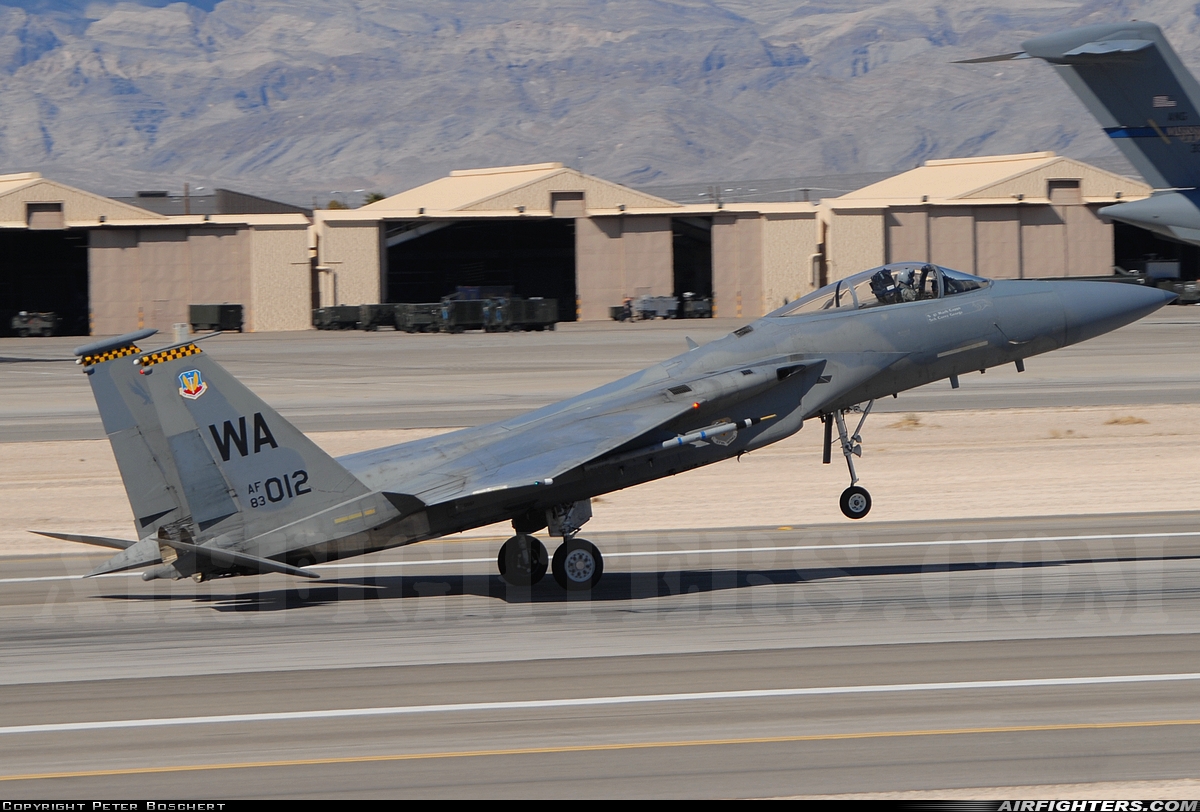 USA - Air Force McDonnell Douglas F-15C Eagle 83-0012 at Las Vegas - Nellis AFB (LSV / KLSV), USA