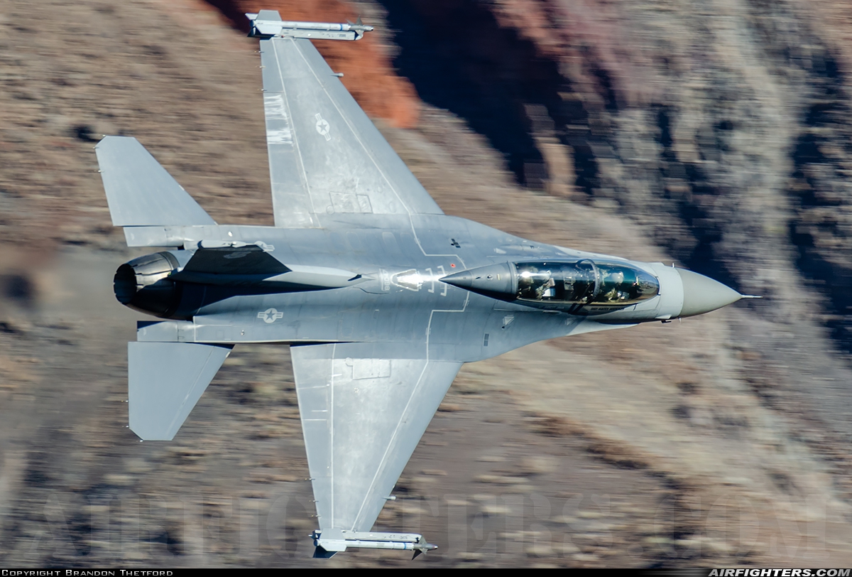 USA - Air Force General Dynamics F-16D Fighting Falcon 86-0047 at Off-Airport - Rainbow Canyon area, USA