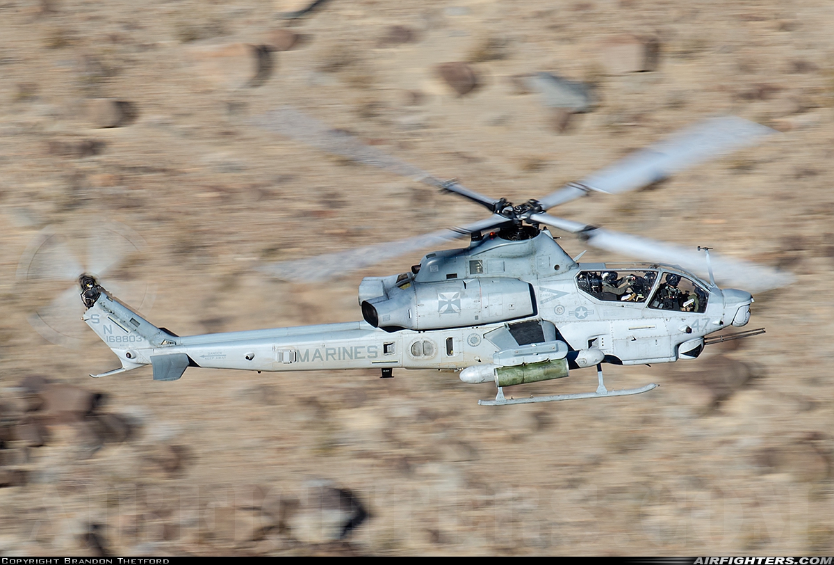 USA - Marines Bell AH-1Z Viper 168803 at Off-Airport - Rainbow Canyon area, USA