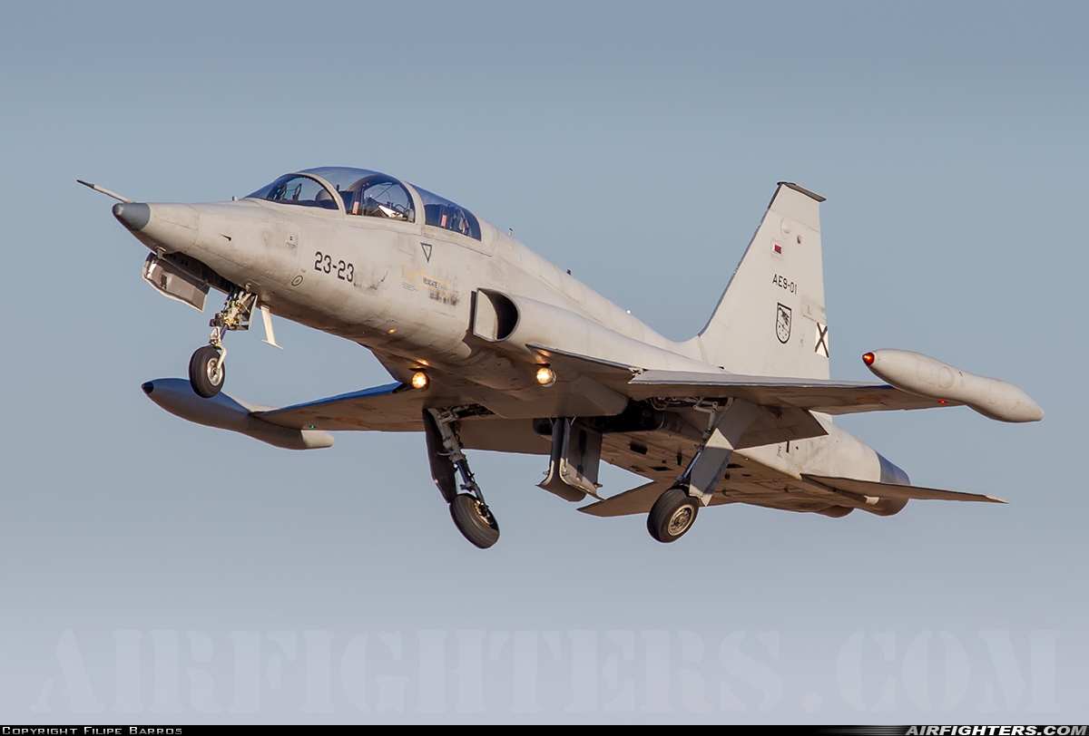 Spain - Air Force Northrop SF-5M Freedom Fighter AE.9-01 at Badajoz - Talavera la Real (BJZ / LEBZ), Spain
