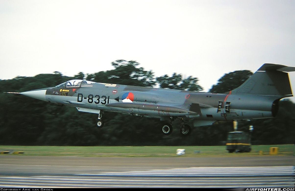 Netherlands - Air Force Lockheed F-104G Starfighter D-8331 at Coltishall (CLF / EGYC), UK