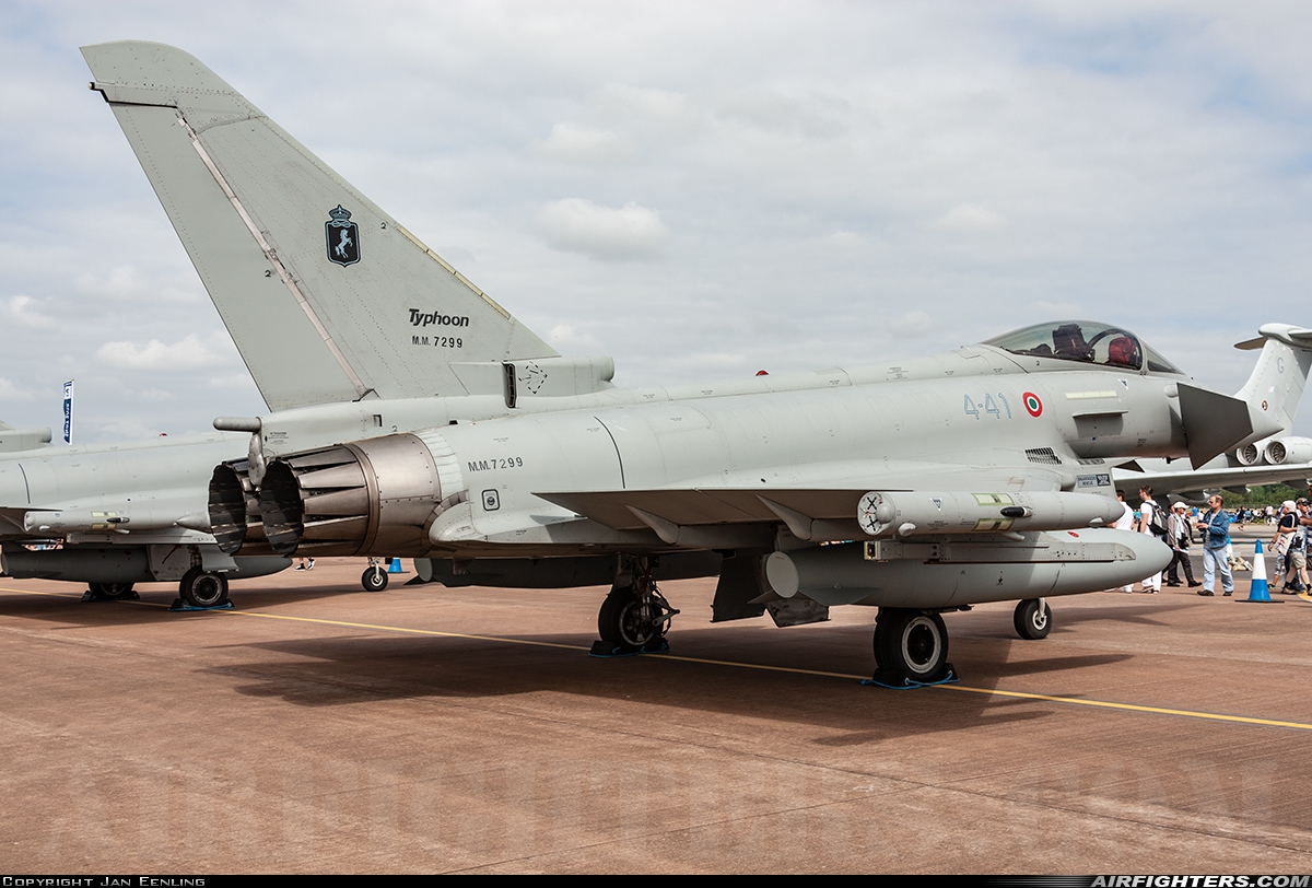 Italy - Air Force Eurofighter F-2000A Typhoon (EF-2000S) MM7299 at Fairford (FFD / EGVA), UK