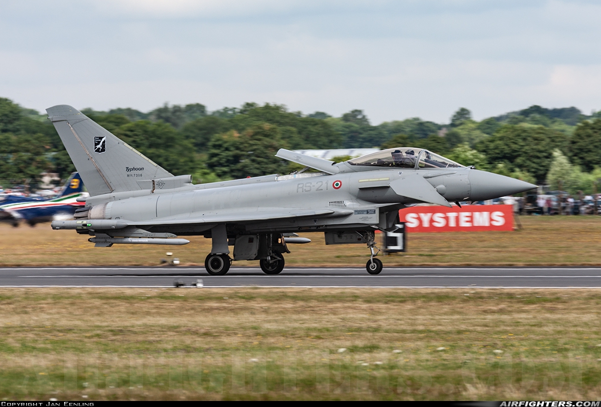 Italy - Air Force Eurofighter F-2000A Typhoon (EF-2000S) MM7306 at Fairford (FFD / EGVA), UK
