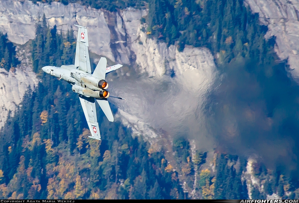 Switzerland - Air Force McDonnell Douglas F/A-18C Hornet J-5007 at Off-Airport - Axalp, Switzerland