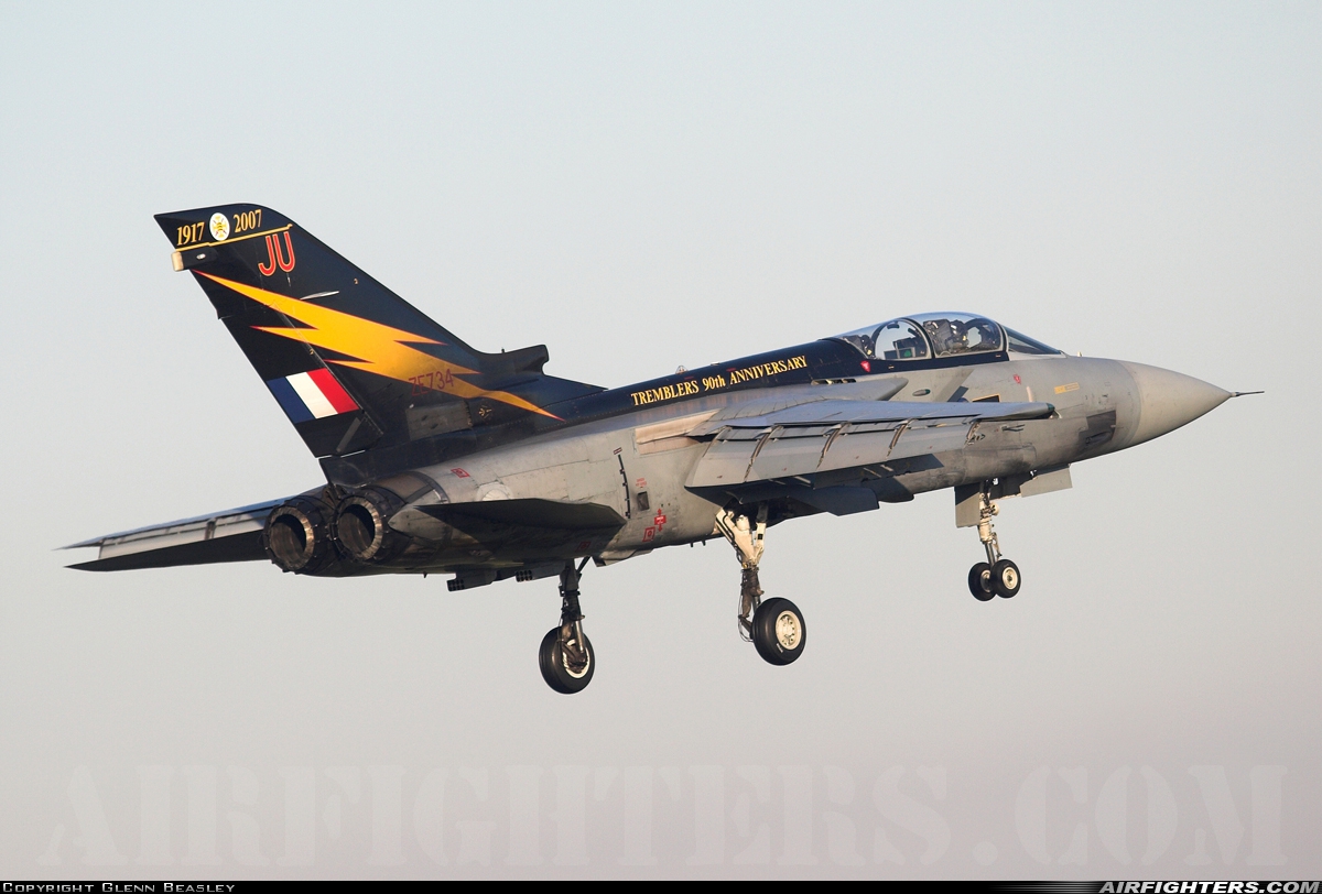 UK - Air Force Panavia Tornado F3 ZE734 at Coningsby (EGXC), UK