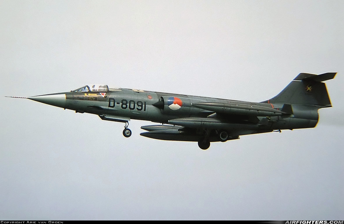 Netherlands - Air Force Lockheed F-104G Starfighter D-8091 at Uden - Volkel (UDE / EHVK), Netherlands