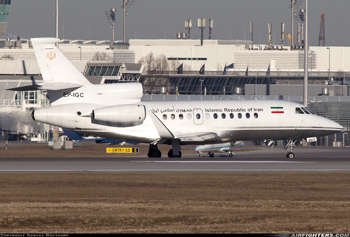 Iran - Government Dassault Falcon 900EX EP-IGC at Munich (- Franz Josef Strauss) (MUC / EDDM), Germany