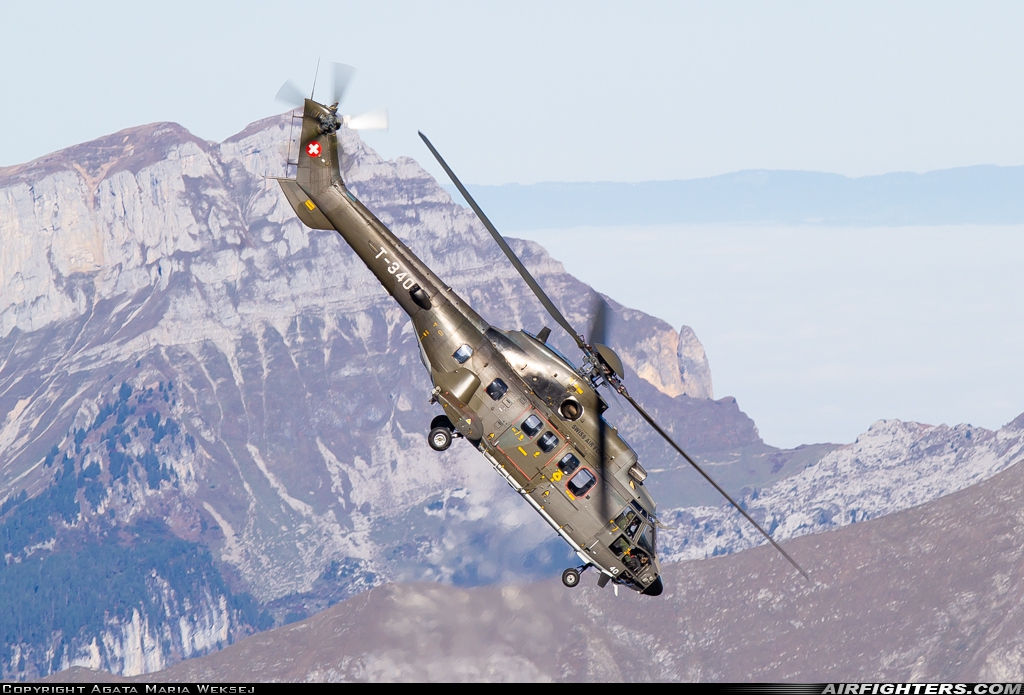 Switzerland - Air Force Aerospatiale AS-532UL Cougar T-340 at Off-Airport - Axalp, Switzerland
