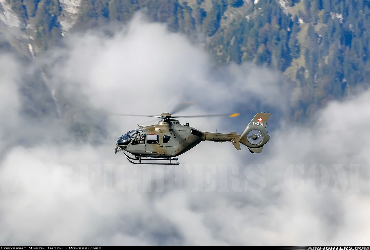 Switzerland - Air Force Eurocopter TH05 (EC-635P2+) T-361 at Off-Airport - Axalp, Switzerland