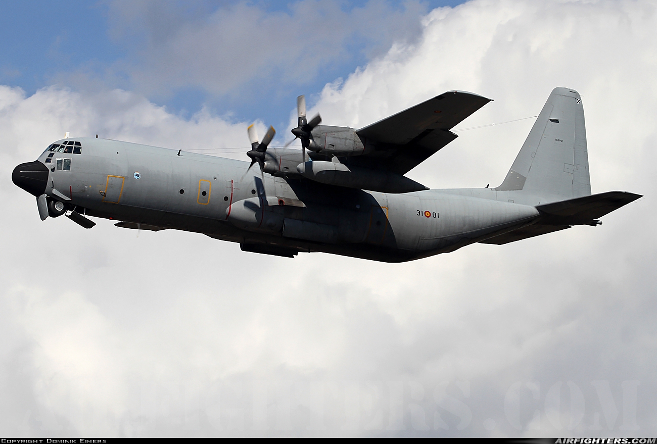 Spain - Air Force Lockheed C-130H-30 Hercules (L-382) TL.10-01 at Kleine Brogel (EBBL), Belgium