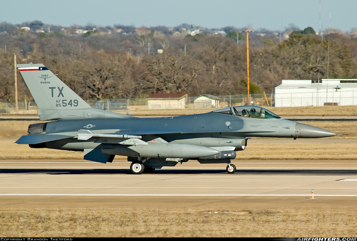 USA - Air Force General Dynamics F-16C Fighting Falcon 85-1549 at Fort Worth - NAS JRB / Carswell Field (AFB) (NFW / KFWH), USA