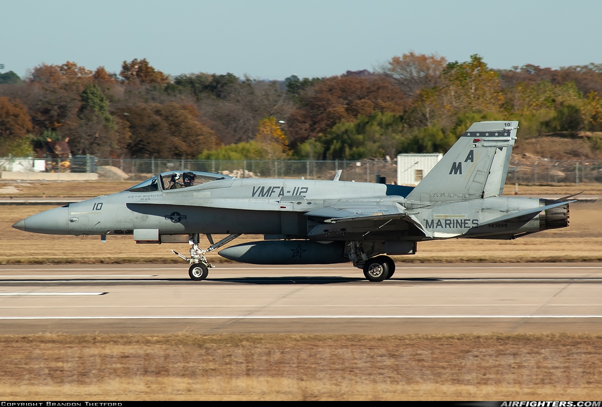 USA - Marines McDonnell Douglas F/A-18A+ Hornet 163099 at Fort Worth - NAS JRB / Carswell Field (AFB) (NFW / KFWH), USA