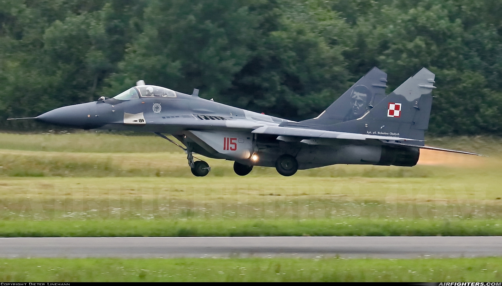 Poland - Air Force Mikoyan-Gurevich MiG-29A (9.12A) 115 at Florennes (EBFS), Belgium