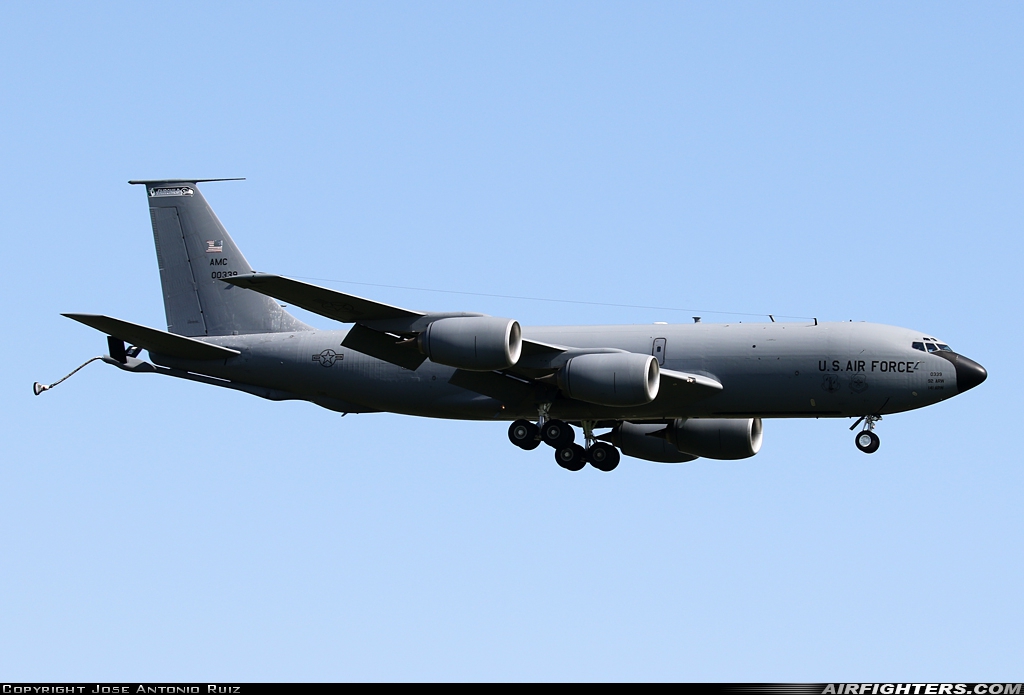USA - Air Force Boeing KC-135R Stratotanker (717-148) 60-0339 at Seville - Moron de la Frontera (OZP / LEMO), Spain