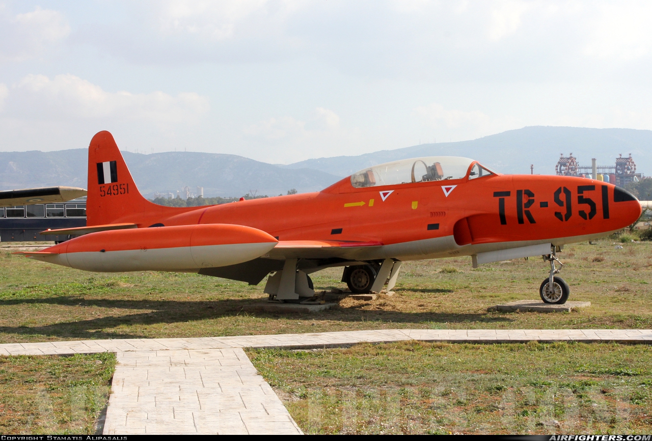 Greece - Air Force Lockheed T-33A Shooting Star 54951 at Elefsís (LGEL), Greece
