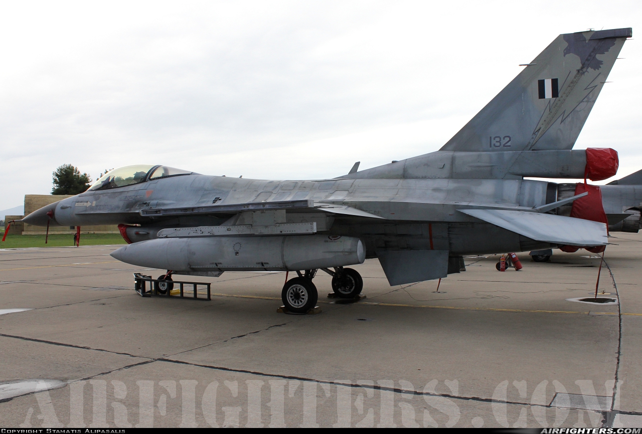 Greece - Air Force General Dynamics F-16C Fighting Falcon 132 at Tanagra (LGTG), Greece