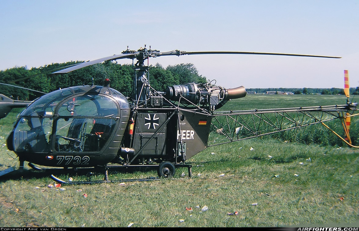 Germany - Army Sud Aviation SA.318C Alouette II 77+32 at Arnhem - Deelen (EHDL), Netherlands