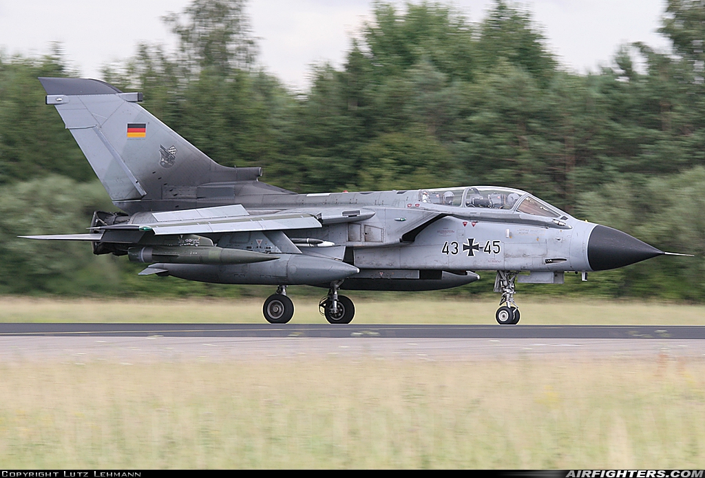 Germany - Air Force Panavia Tornado IDS(T) 43+45 at Lechfeld (ETSL), Germany