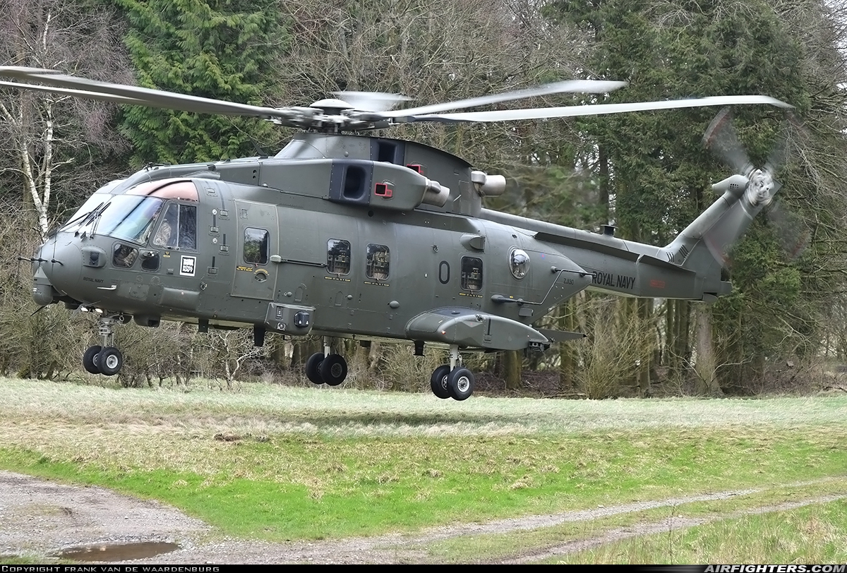 UK - Navy AgustaWestland Merlin HC3 (Mk411) ZJ130 at Off-Airport - Salisbury Plain, UK