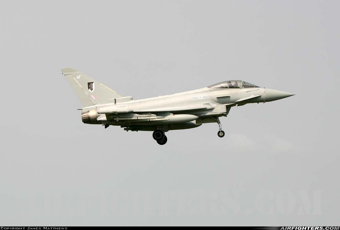 UK - Air Force Eurofighter Typhoon F2 ZJ928 at Coningsby (EGXC), UK