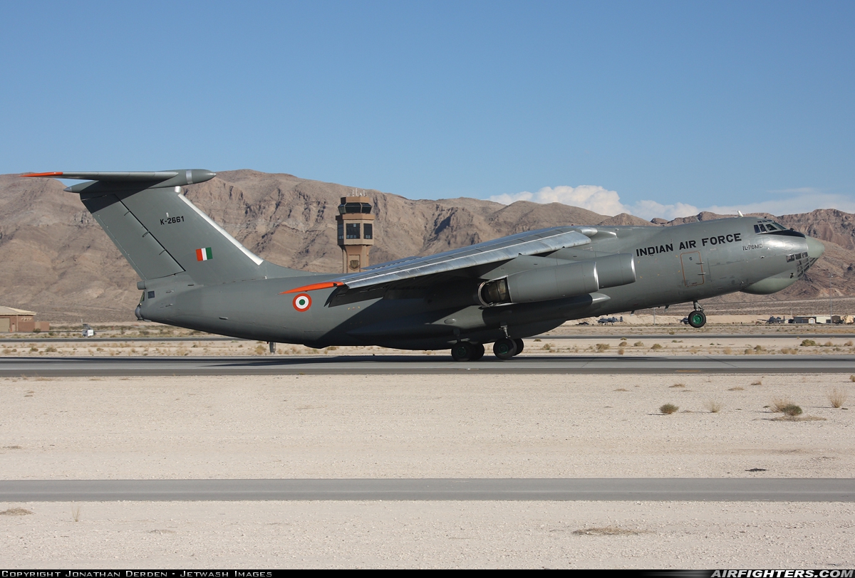 India - Air Force Ilyushin IL-76MD K2661 at Las Vegas - Nellis AFB (LSV / KLSV), USA