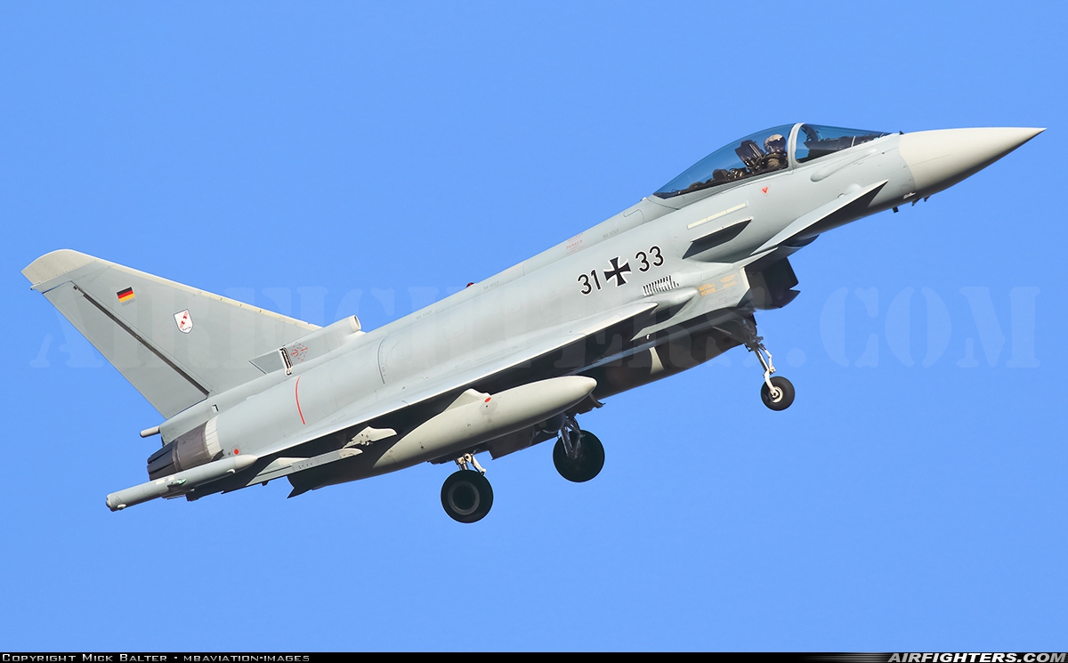 Germany - Air Force Eurofighter EF-2000 Typhoon S 31+33 at Norvenich (ETNN), Germany