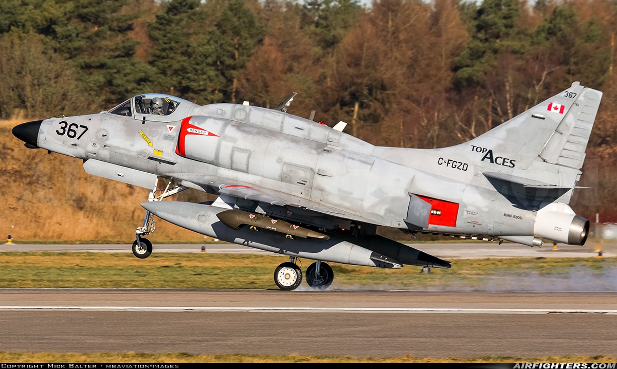 Company Owned - Top Aces (ATSI) Douglas A-4N Skyhawk C-FGZD at Wittmundhafen (Wittmund) (ETNT), Germany