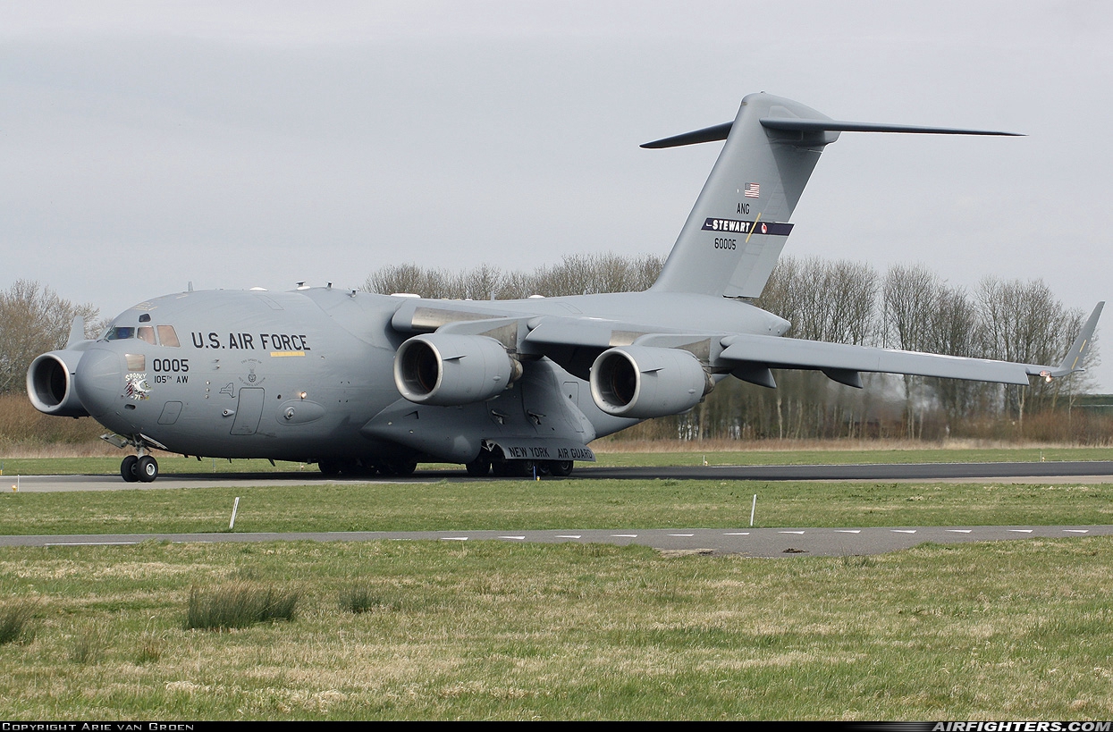 USA - Air Force Boeing C-17A Globemaster III 96-0005 at Leeuwarden (LWR / EHLW), Netherlands
