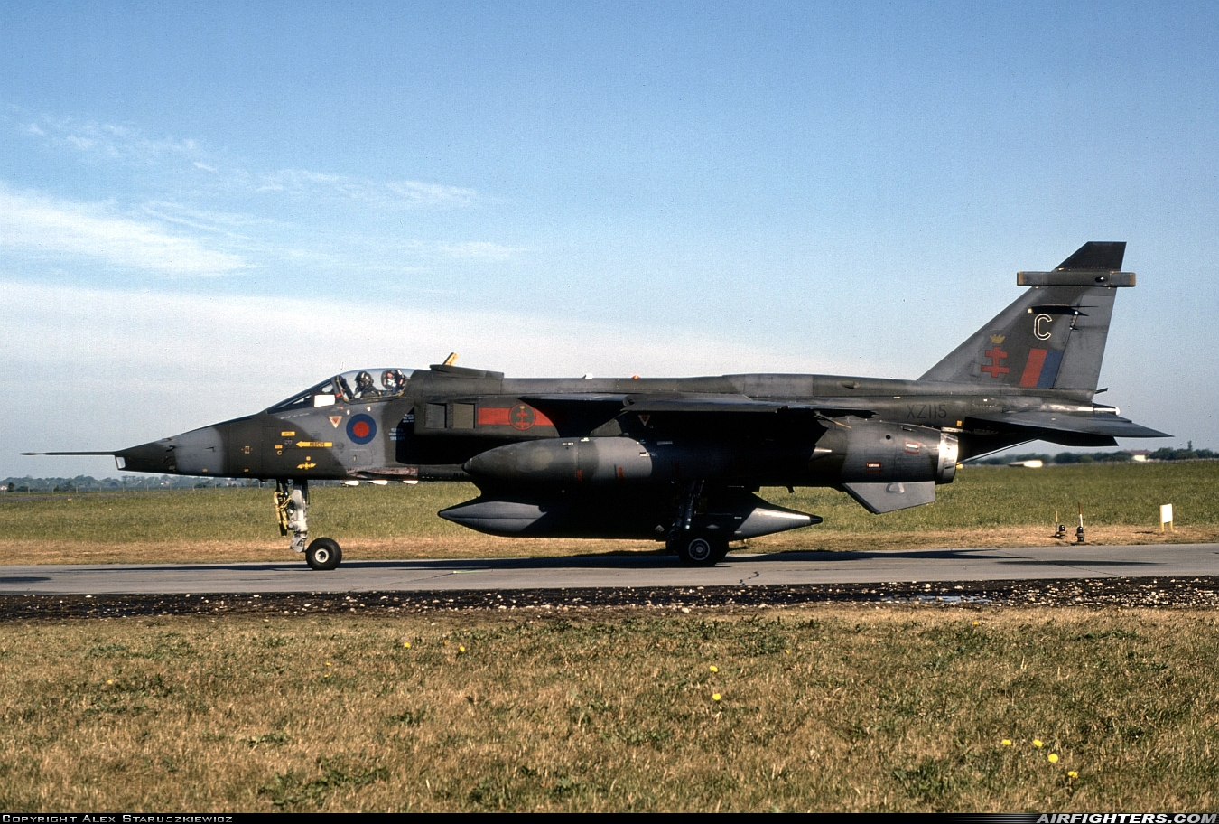 UK - Air Force Sepecat Jaguar GR1 XZ115 at Eggebek (ETME), Germany