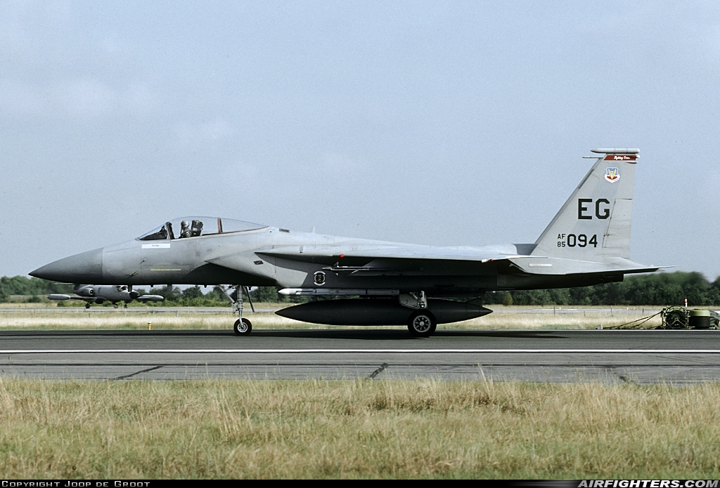 USA - Air Force McDonnell Douglas F-15C Eagle 85-0094 at Karup (KRP / EKKA), Denmark