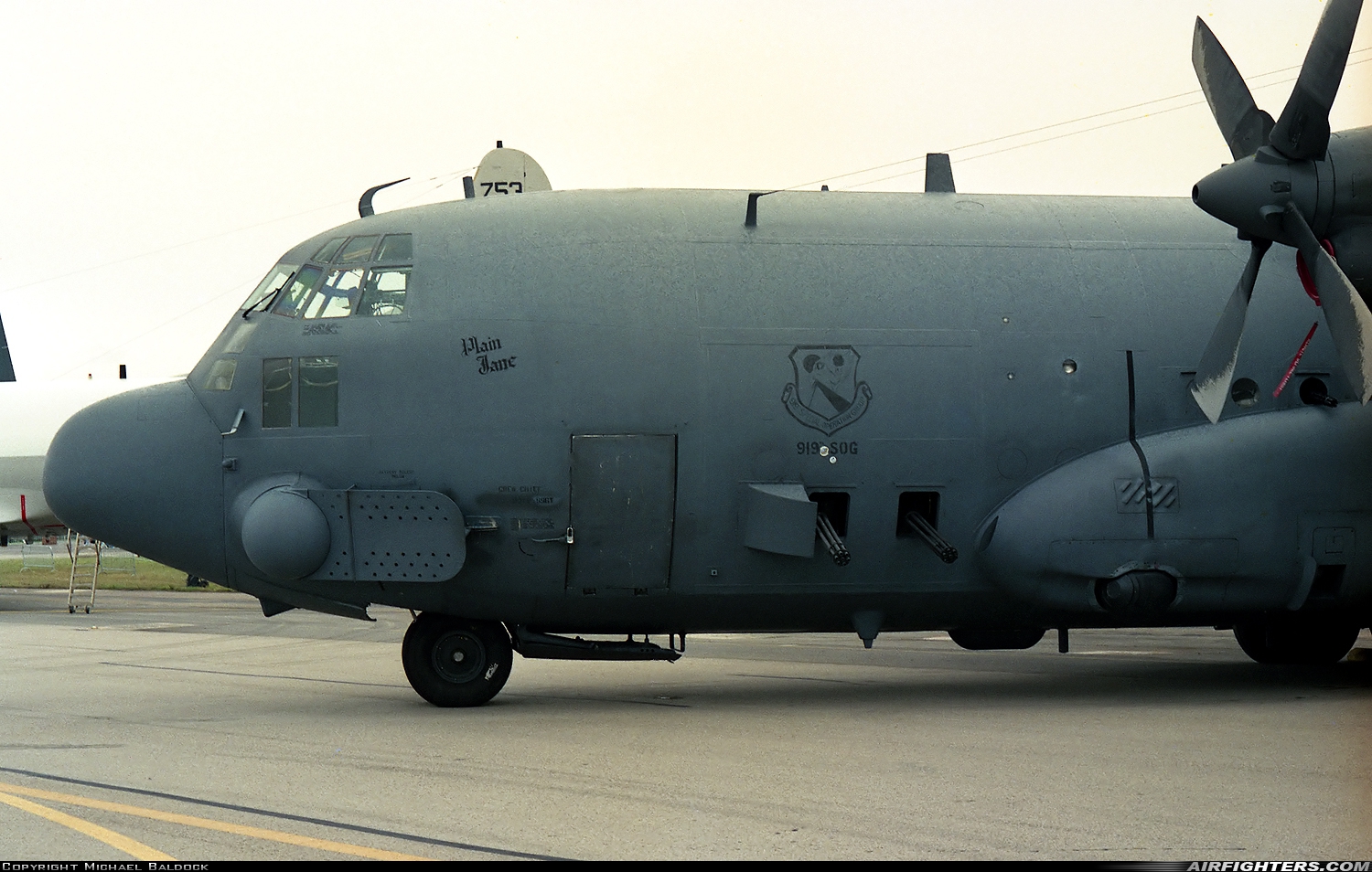 USA - Air Force Lockheed AC-130A Spectre (L-182) 55-0011 at Fairford (FFD / EGVA), UK