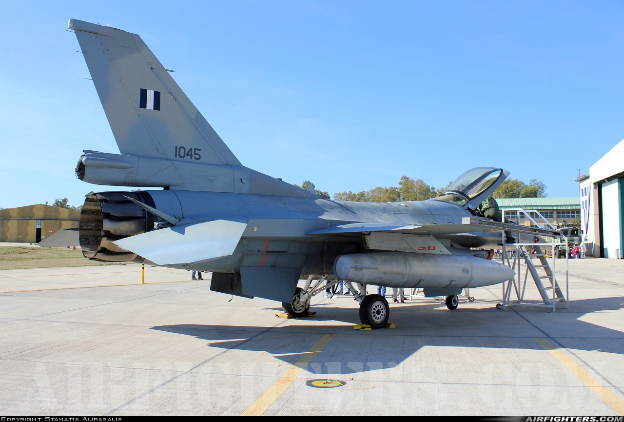 Greece - Air Force General Dynamics F-16C Fighting Falcon 045 at Araxos (GPA / LGRX), Greece