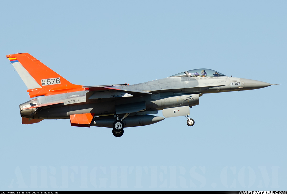 USA - Air Force General Dynamics F-16A Fighting Falcon 80-0578 at Fort Worth - NAS JRB / Carswell Field (AFB) (NFW / KFWH), USA
