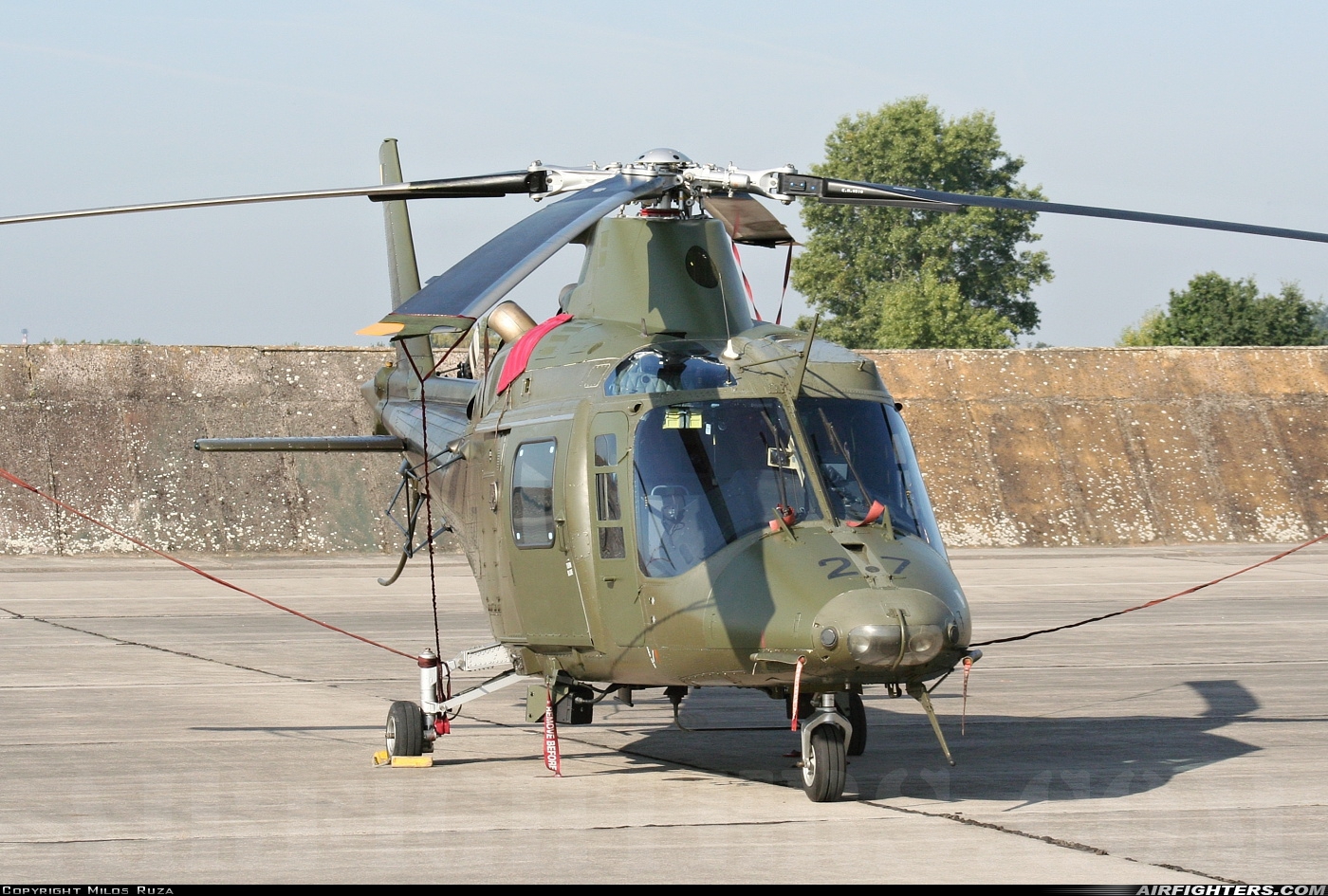 Belgium - Army Agusta A-109HO (A-109BA) H27 at Hradec Kralove (LKHK), Czech Republic