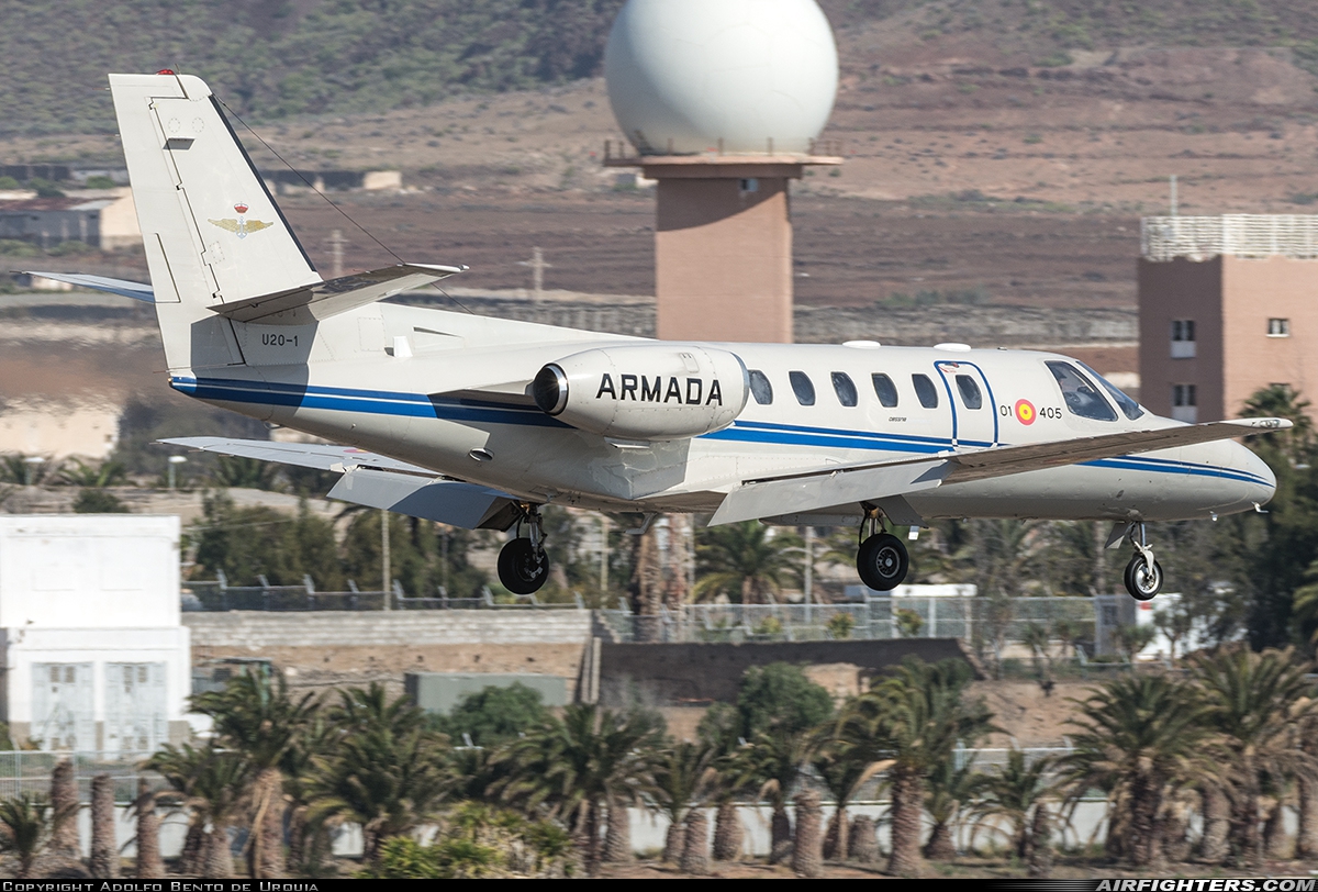 Spain - Navy Cessna 551 Citation II/SP U.20-1 at Gran Canaria (- Las Palmas / Gando) (LPA / GCLP), Spain