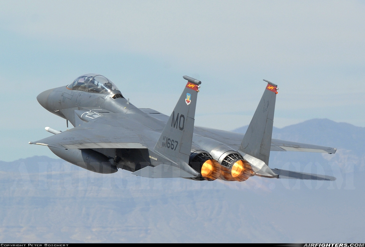 USA - Air Force McDonnell Douglas F-15E Strike Eagle 88-1667 at Las Vegas - Nellis AFB (LSV / KLSV), USA