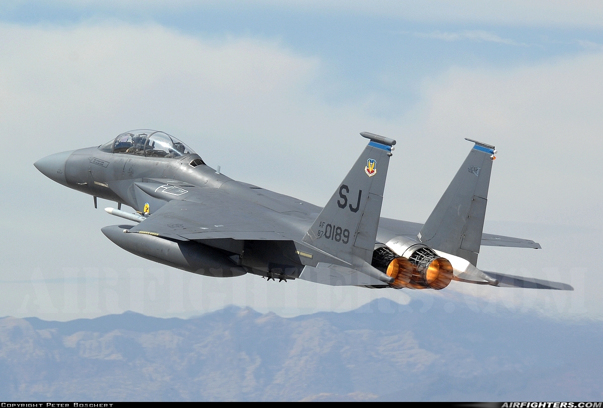 USA - Air Force McDonnell Douglas F-15E Strike Eagle 87-0189 at Las Vegas - Nellis AFB (LSV / KLSV), USA
