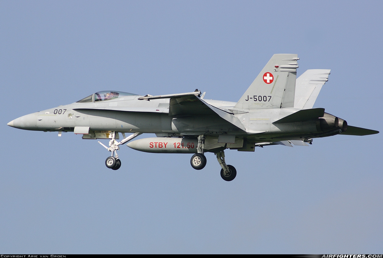 Switzerland - Air Force McDonnell Douglas F/A-18C Hornet J-5007 at Leeuwarden (LWR / EHLW), Netherlands