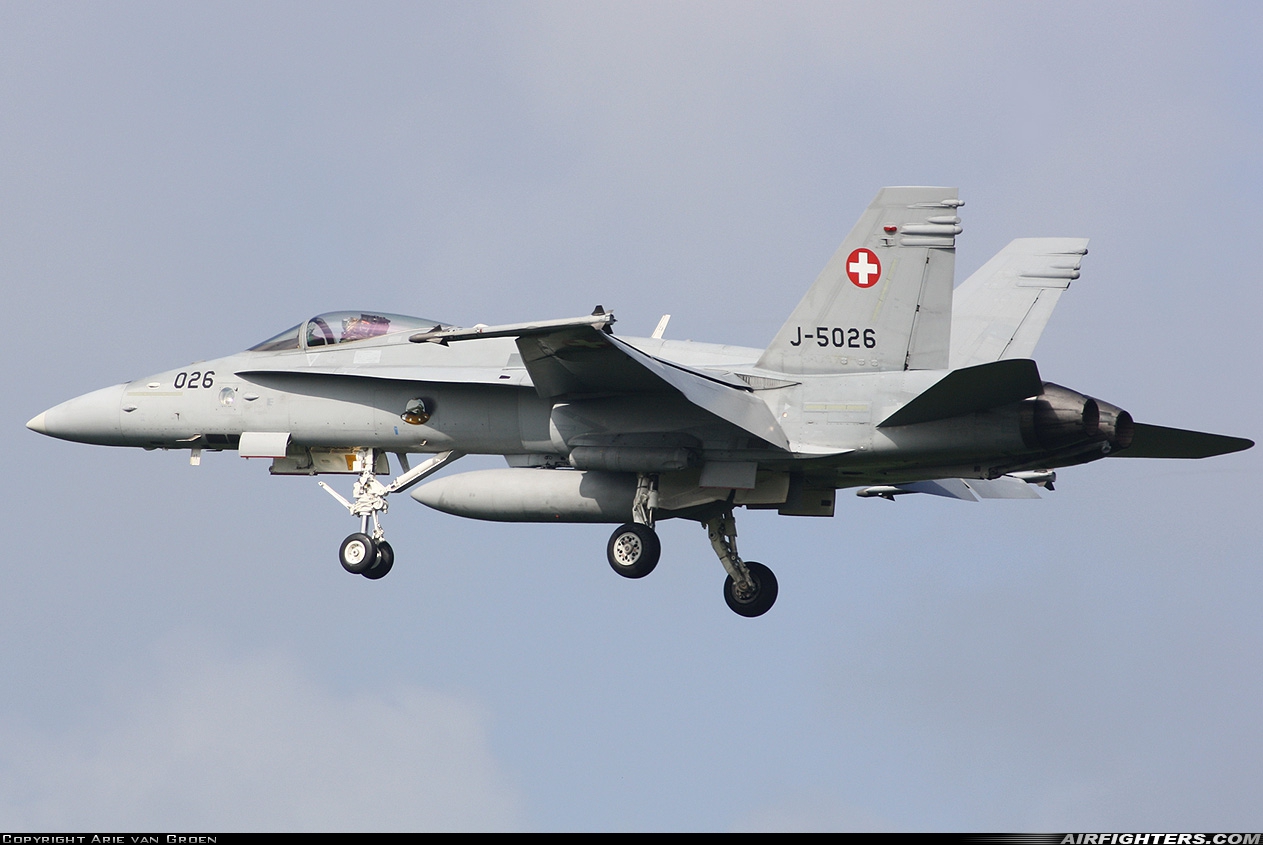 Switzerland - Air Force McDonnell Douglas F/A-18C Hornet J-5026 at Leeuwarden (LWR / EHLW), Netherlands