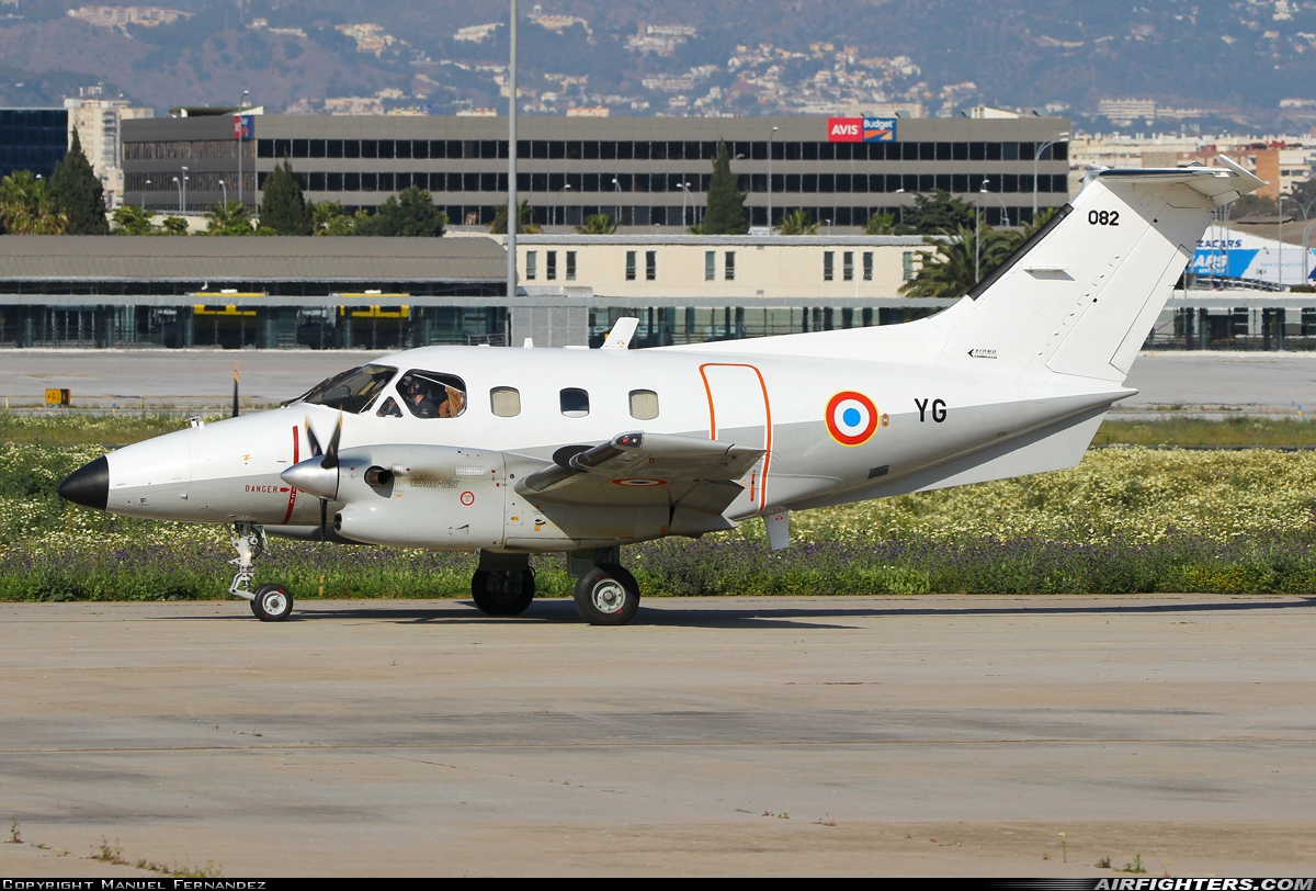 France - Air Force Embraer EMB-121AA Xingu 082 at Malaga (AGP / LEMG), Spain