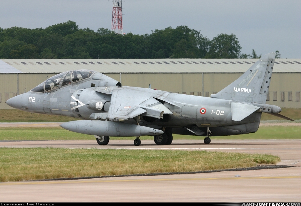 Italy - Navy McDonnell Douglas TAV-8B Harrier II MM55033 at Fairford (FFD / EGVA), UK