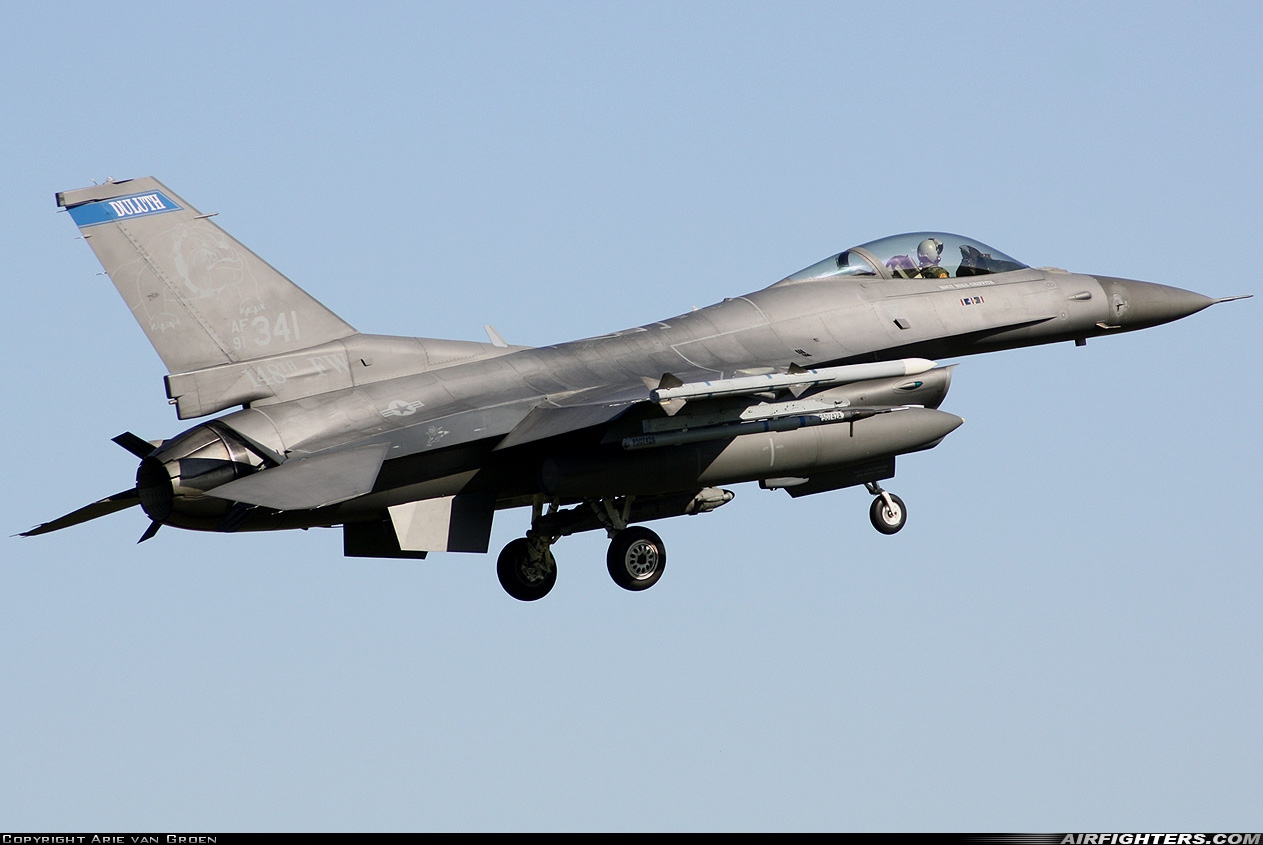 USA - Air Force General Dynamics F-16C Fighting Falcon 91-0341 at Leeuwarden (LWR / EHLW), Netherlands