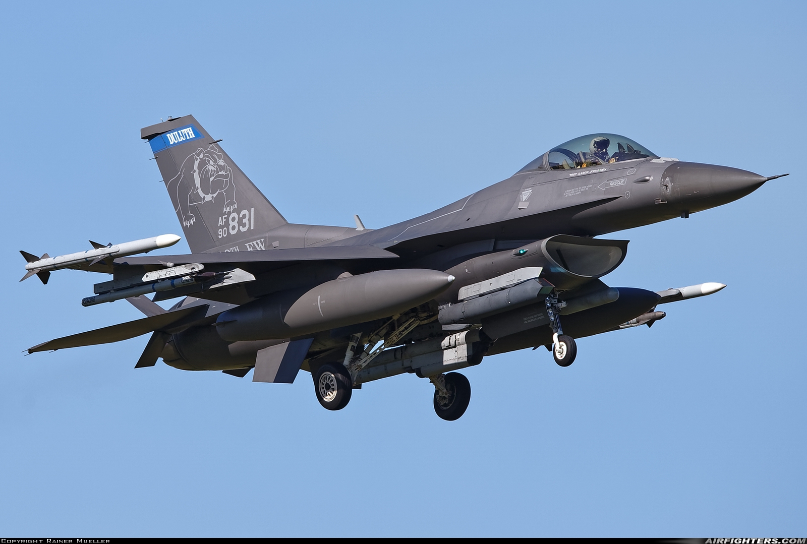 USA - Air Force General Dynamics F-16C Fighting Falcon 90-0831 at Leeuwarden (LWR / EHLW), Netherlands