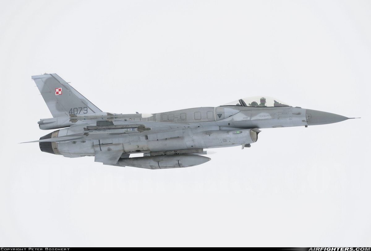Poland - Air Force General Dynamics F-16C Fighting Falcon 4073 at In Flight, Netherlands