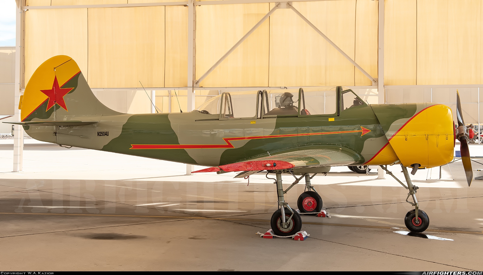 Private Yakovlev Yak-52 N2504U at Tucson - Davis-Monthan AFB (DMA / KDMA), USA
