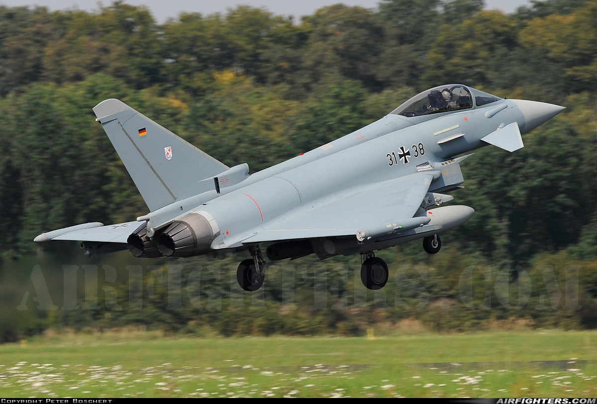 Germany - Air Force Eurofighter EF-2000 Typhoon S 31+38 at Norvenich (ETNN), Germany